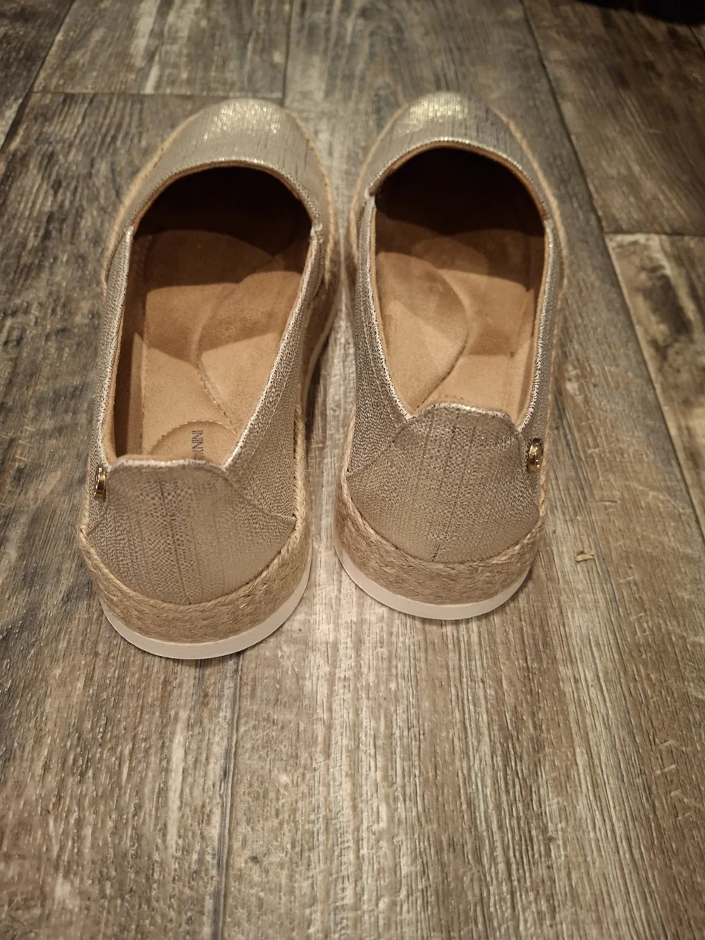 Giani Bernini Metallic Gold Slip-On Espadrilles
